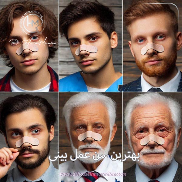 بهترین سن عمل بینی - دکتر حسین مرادیان